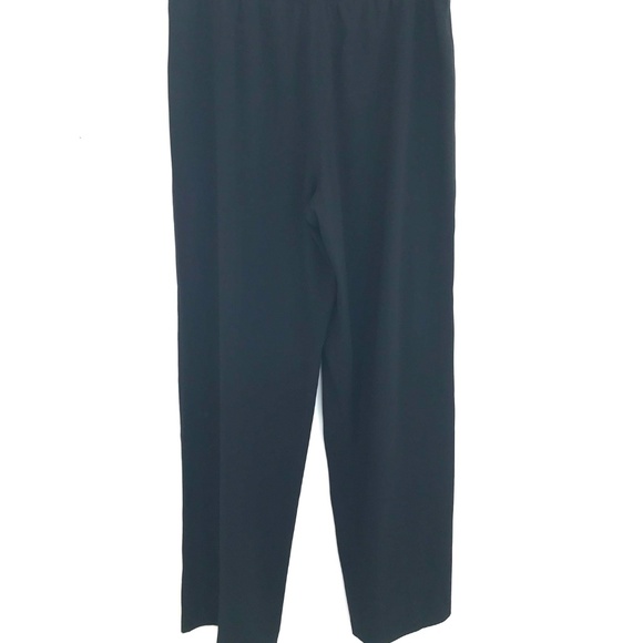 Aritzia Babaton black wide leg pants size 12 elastic waist corporate girlie - Picture 4 of 10